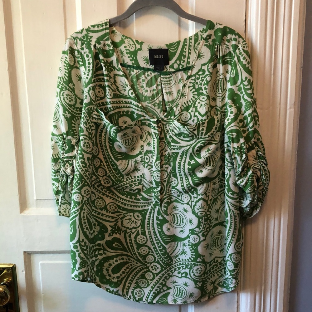 Maeve patterned blouse